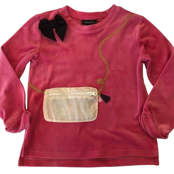 Kidtopia Pink Velour Dress Top size 5T - Picture 2 of 10